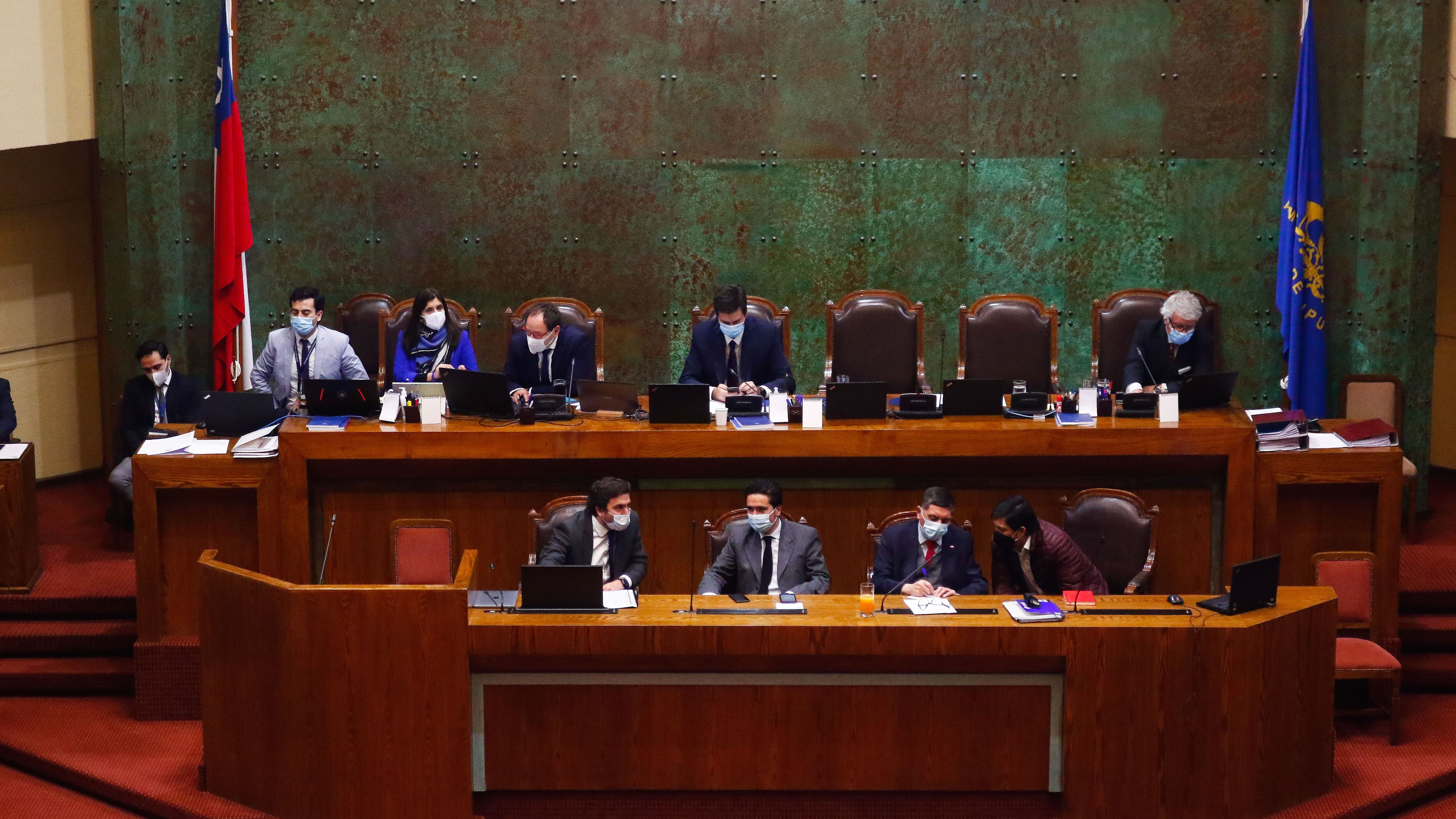 07 DE JULIO DE 2020/VALPARAISOVista de la testera, durante la sesion de la Camara de Diputados, que debate la reforma constitucional que permite el retiro de parte de los fondos previsionales durante el estado de excepcion por la pandemia del Coronavirus.
FOTO: LEONARDO RUBILAR CHANDIA/AGENCIAUNO