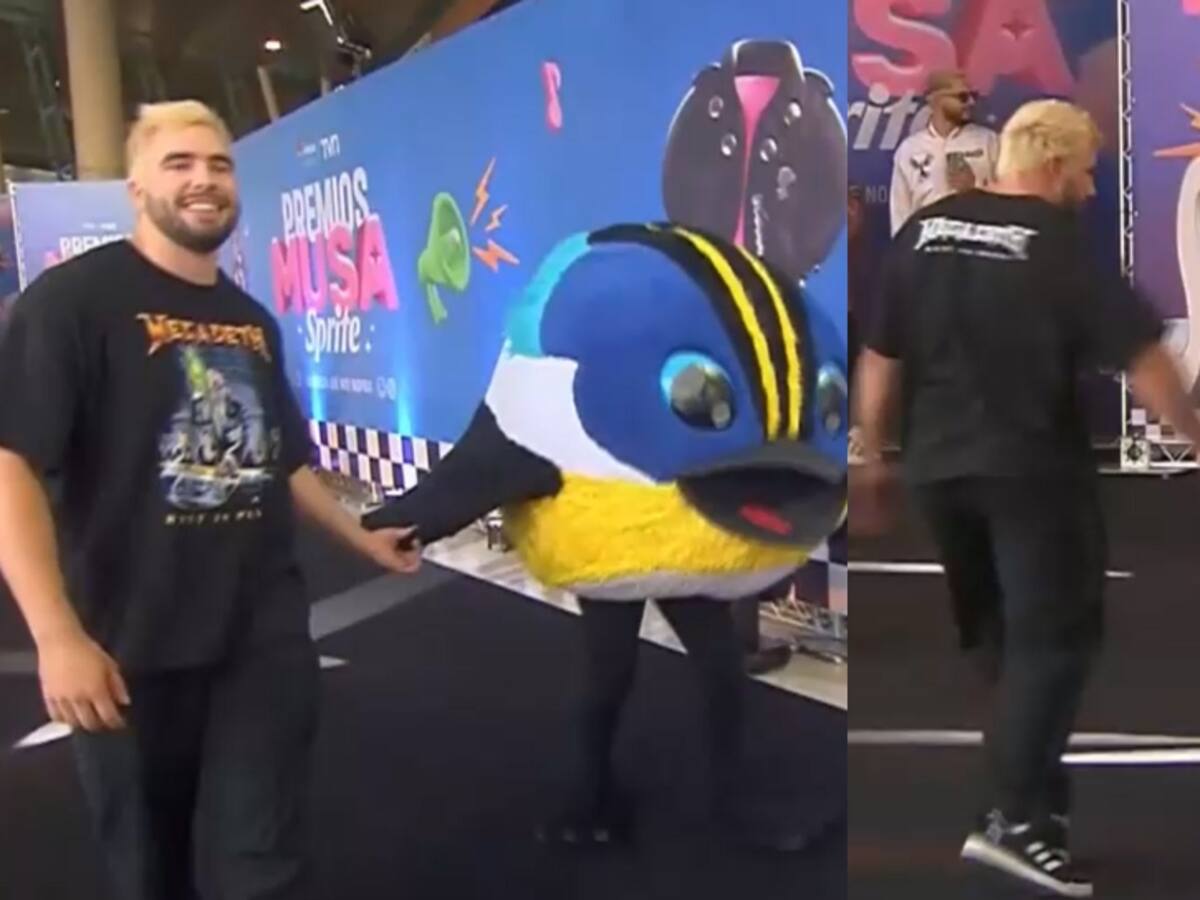 Hasta se sacaron los prohibidos: Fiu y Lucas Nervi se lucen durante paso por alfombra negra de los Premios MUSA Sprite 2023