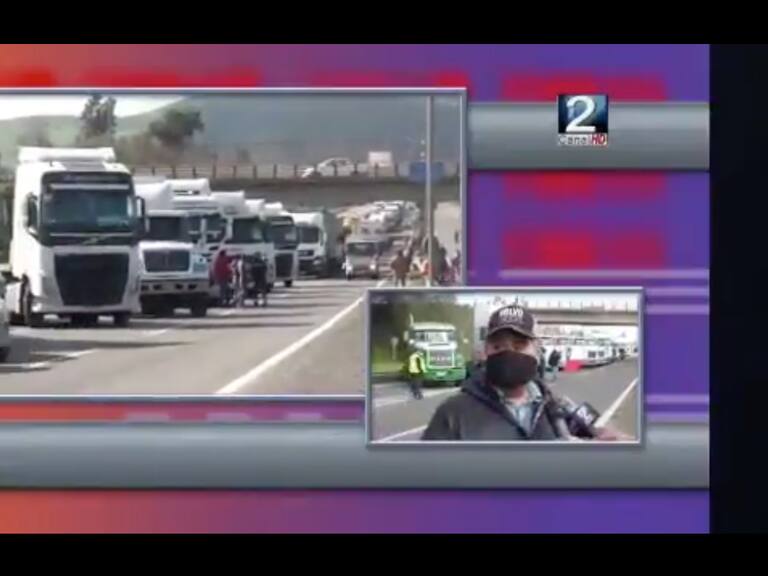 Viralizan chascarro en medio de entrevista en vivo a transportista de carga