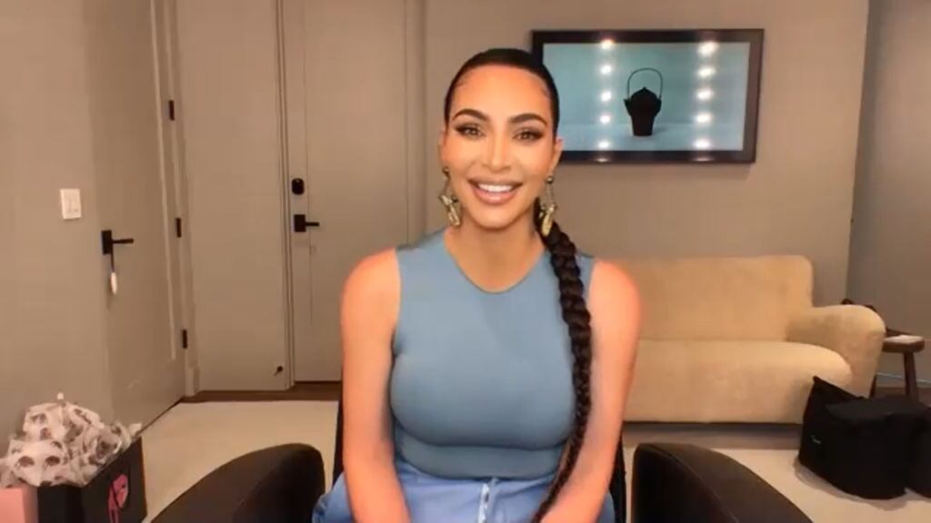 THE TONIGHT SHOW STARRING JIMMY FALLON --Episode 1230E -- Pictured in this screengrab: Kim Kardashian West on March 30, 2020 -- (Photo by: NBC/NBCU Photo Bank via Getty Images)