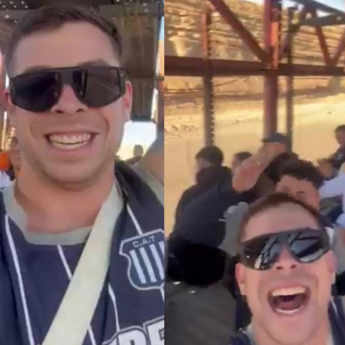 El insólito viaje de hinchas de Talleres en Calama: “Esto es estar enfermo por los colores”