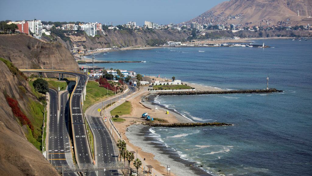 LIMA, PERU - APRIL 24: Costa Verde beaches remain empty during coronavirus lock down on April 24, 2020 in Lima, Peru. After 40 days of government-ordered lockdown and over 20,000 positive cases registered, President Vizcarra extended protective measures until May 10.  (Photo by Stringer/Getty Images)