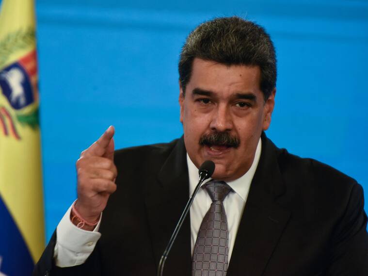 El presidente venezolano Nicolas Maduro en una conferencia de prensa