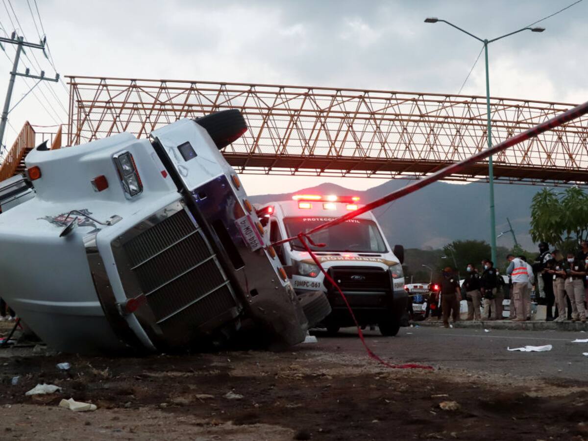 Accidente carretero dejó al menos 53 migrantes fallecidos en el sur de México