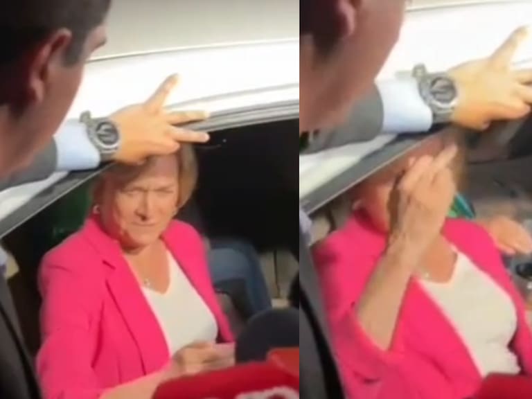 Realizó obsceno gesto: Evelyn Matthei y nueva polémica con la prensa durante acto de apoyo a Kast