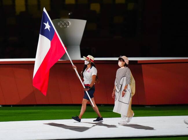 Team Chile participó de la ceremonia de clausura de los Juegos Olímpicos de Tokio 2020