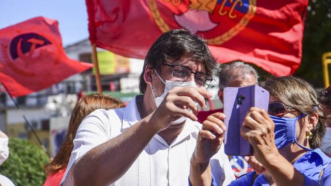 19 DE FEBRERO DE 2021 / QUILPUE, durante lanzamiento de candidatos del partido comunista para las comunas de Marga-Marga para las próximas elecciones municipales y constituyentes, donde asistió también el Candidato a la Presidencia Daniel Jadue.