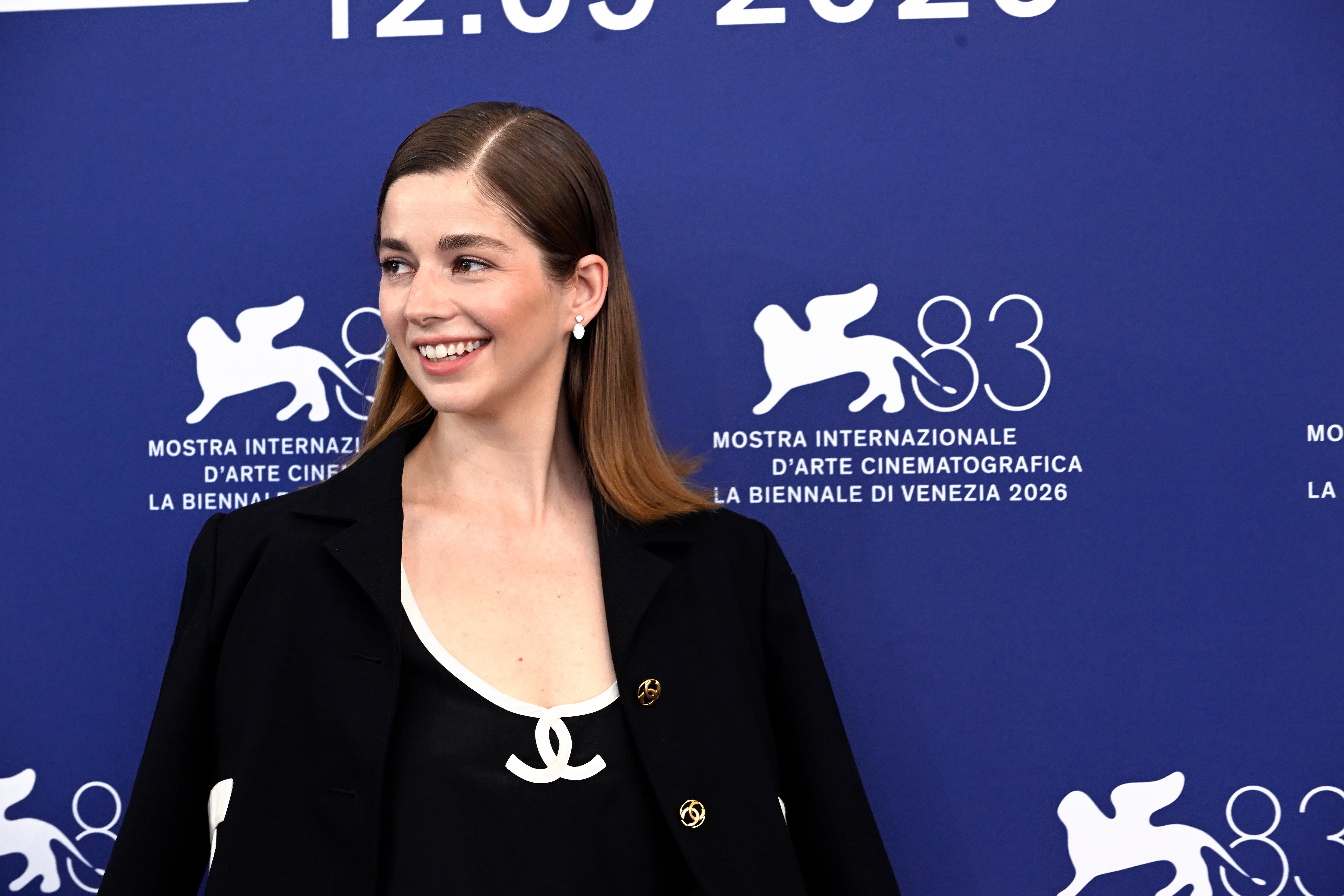Chilean actress Mariana Di Girolamo at the 83 Venice International Film Festival 2026, at Wild Horse Nine Photocall in Venice (Italy), September 3rd, 2026 (Photo by Rocco Spaziani/Archivio Spaziani/Mondadori Portfolio via Getty Images)