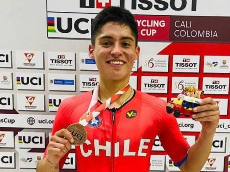 Cristián Arriagada logró el bronce en la Copa del Mundo de Ciclismo Pista