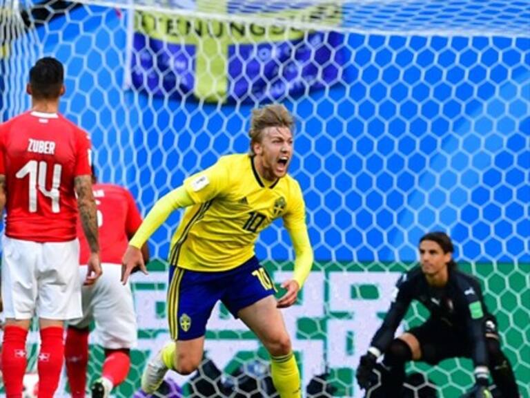 Suecia vence a Suiza con fortuito gol y espera rival en cuartos