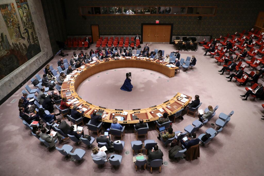 La sala de reuniones del Consejo de Seguridad de las Naciones Unidas