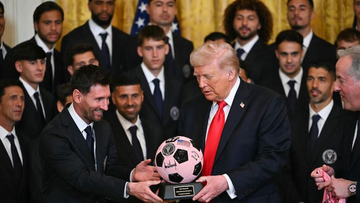 Con Messi, Suárez, De Paul y el “peluca” Falcón: Donald Trump recibe a Inter Miami en la Casa Blanca
