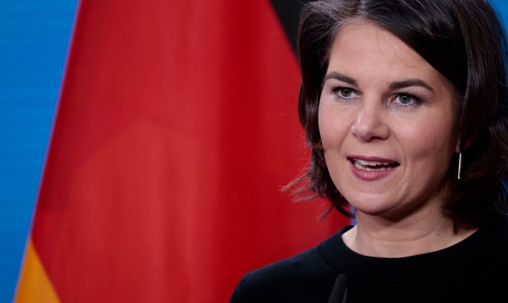 La ministra de relaciones exteriores de Alemania Annalena Baerbock