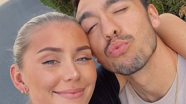 Niklas Castro y Marie, su novia
