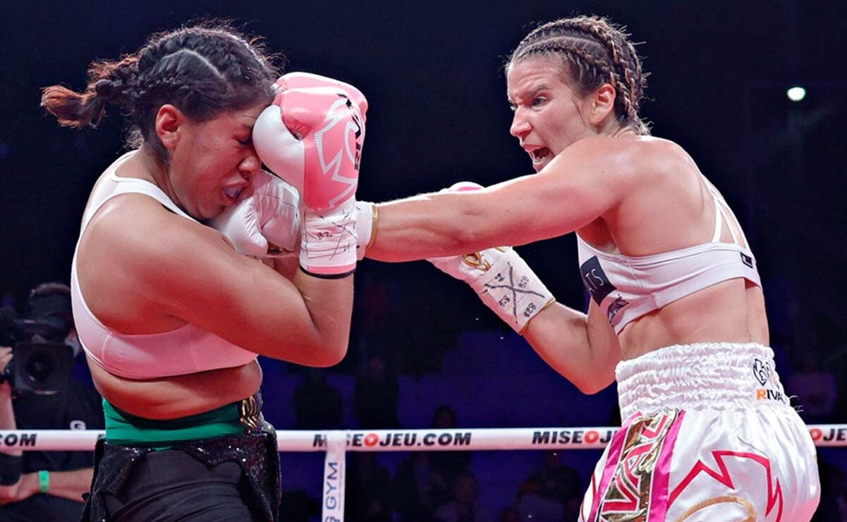La canadiense Marie-Pier Houle golpea a la mexicana Jeanette Zacarías