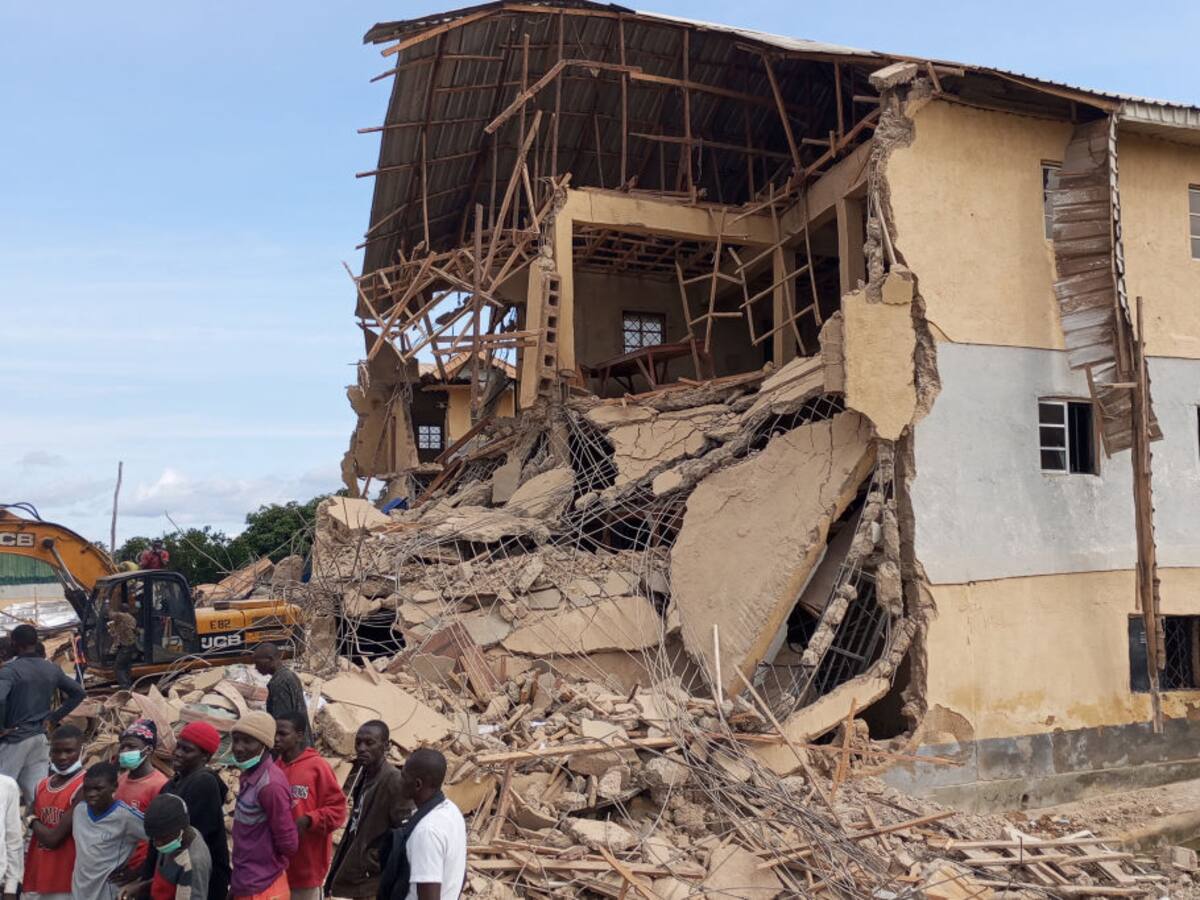 Nigeria registra al menos 21 personas fallecidas tras el derrumbe de una escuela