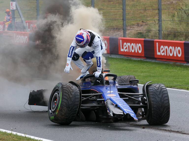 ¡Se salvó por poco! El grave accidente que protagonizó Logan Sargeant en el GP de Países Bajos | Getty Images