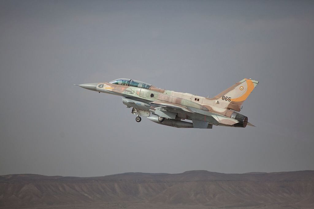 F16 de la Fuerza Aérea de Israel