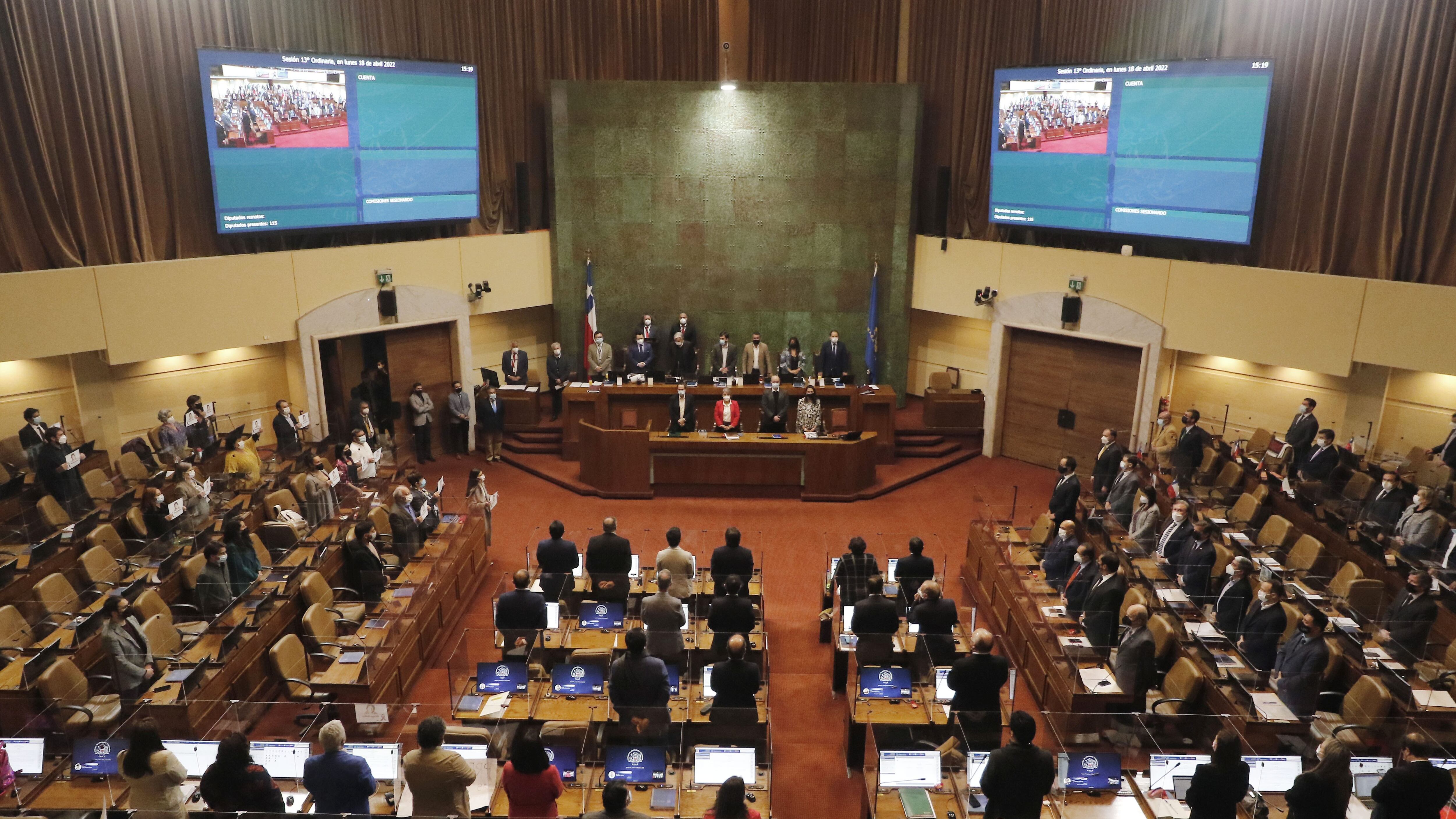 18 DE ABRIL DE 2022/VALPARAISOVista general de la Sesión Especial de la Cámara de Diputados, que analiza los dos proyectos de retiro de fondos de pensiones.
FOTO: LEONARDO RUBILAR CHANDIA/AGENCIAUNO