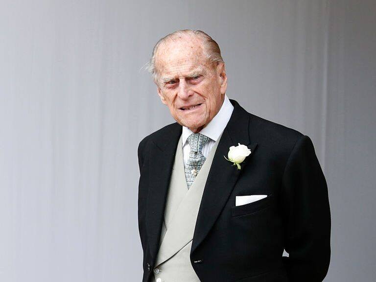 WINDSOR, ENGLAND - OCTOBER 12: Prince Philip, Duke of Edinburgh attends the wedding of Princess Eugenie of York to Jack Brooksbank at St. George's Chapel on October 12, 2018 in Windsor, England. (Photo by Alastair Grant - WPA Pool/Getty Images)