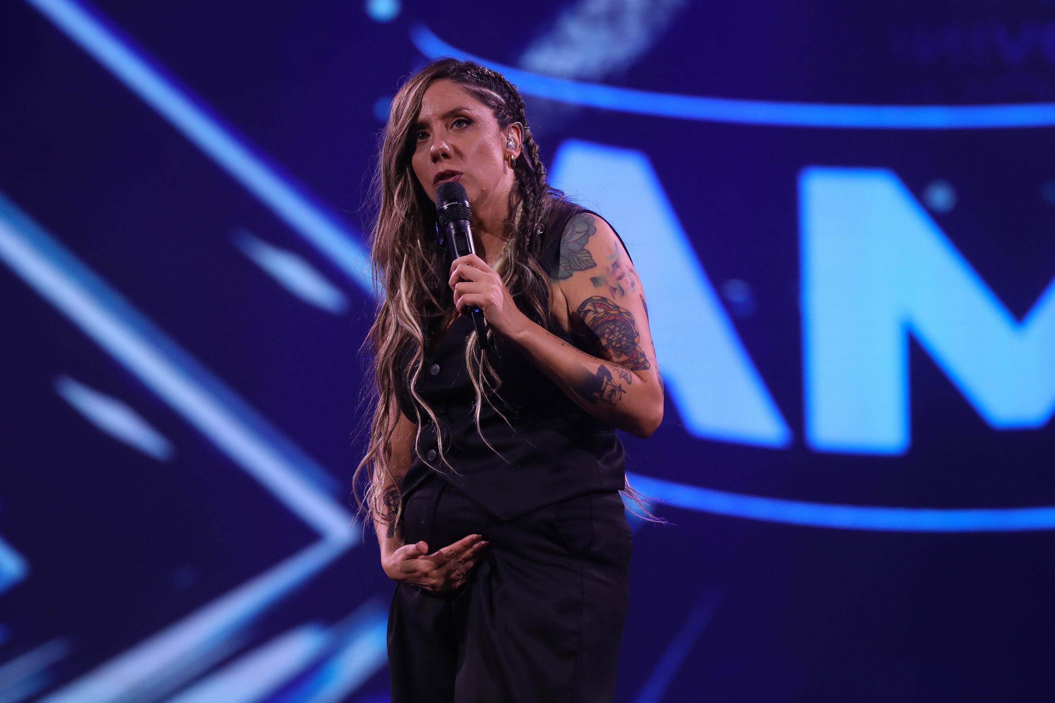 28 DE FEBRERO DE 2025 / VIÑA DEL MAR
La humorista Pam Pam se presenta durante la Quinta Noche del 64 Festival Internacional de la Canción Viña 2025 en la Quinta Vergara
FOTO: DIEGO MARTIN/AGENCIAUNO