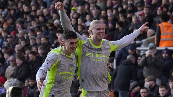 Con doblete de Haaland: Manchester City vence sin problemas al Crystal Palace y se pone a solo dos puntos del Arsenal