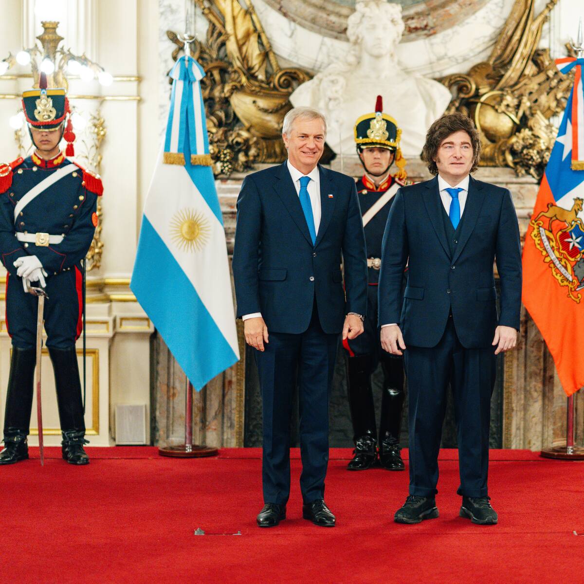 Kast y Milei sostendrán HOY JUEVES su primera bilateral en Chile en medio de polémica por el Estrecho de Magallanes