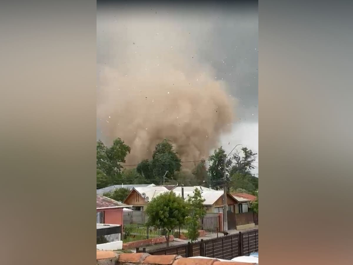 Tornado en O’Higgins: Monitorean posible embudo de viento entre Requínoa y Machalí tras registros en redes sociales