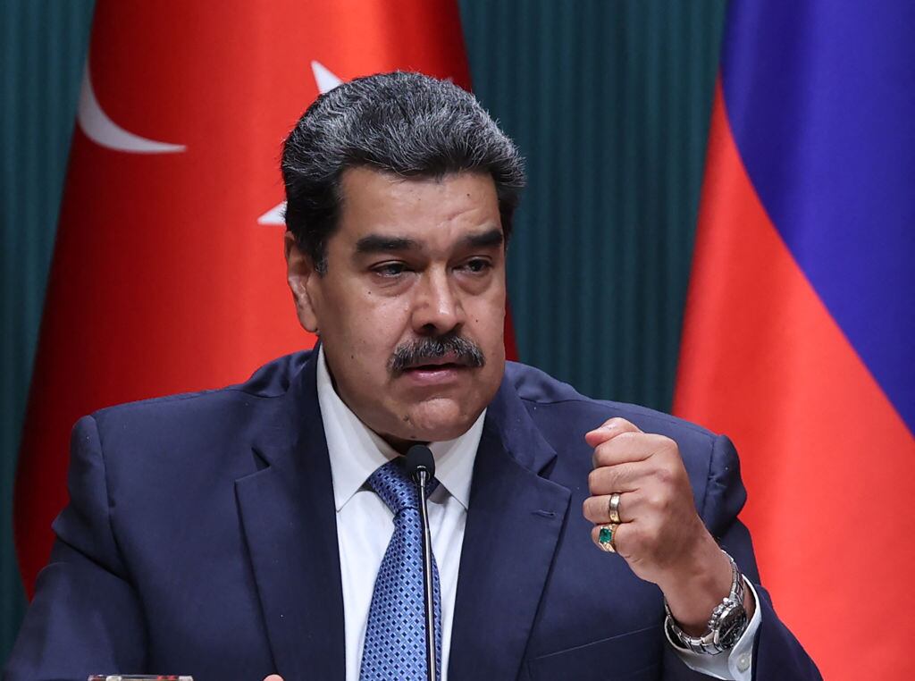 El presidente de Venezuela, Nicolas Maduro, ante la prensa