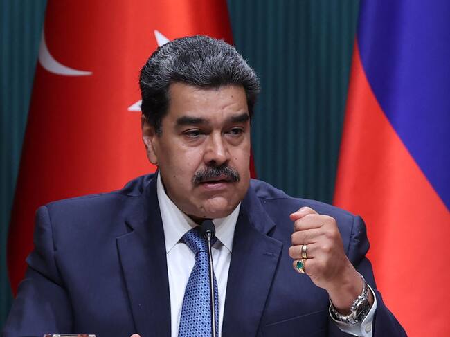 El presidente de Venezuela, Nicolas Maduro, ante la prensa