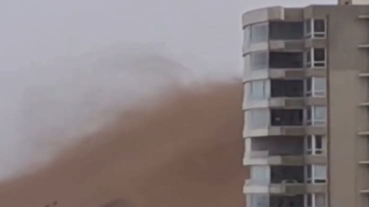 Alertan por desprendimiento de arena en las dunas de Concón debido a fuertes vientos