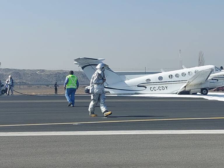 Avión debió realizar aterrizaje de emergencia en el Aeropuerto Internacional Arturo Merino Benítez