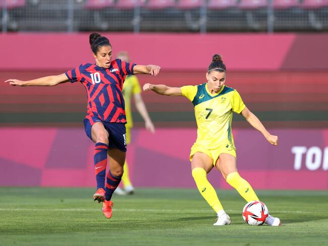 Steph Catley enfrenta a Carli Lloyd en la definición del bronce olímpico
