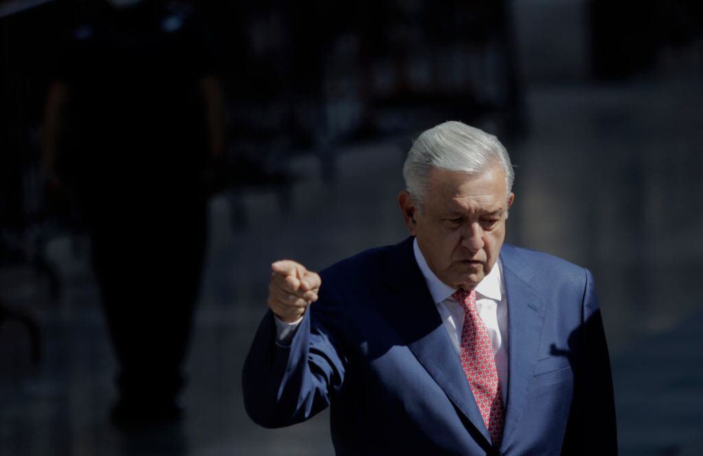 El presidente de México, Andrés Manuel López Obrador, en un evento