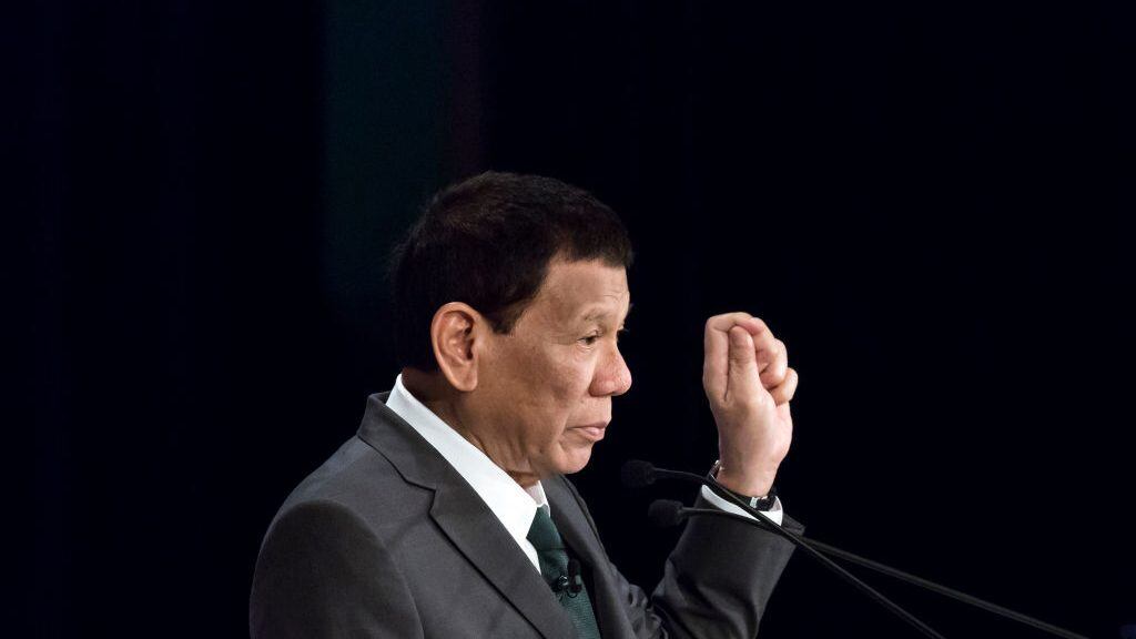 El mandatario filipino Rodrigo Duterte