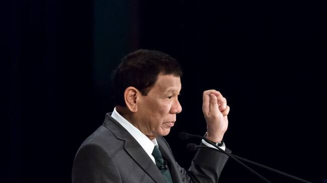 El mandatario filipino Rodrigo Duterte