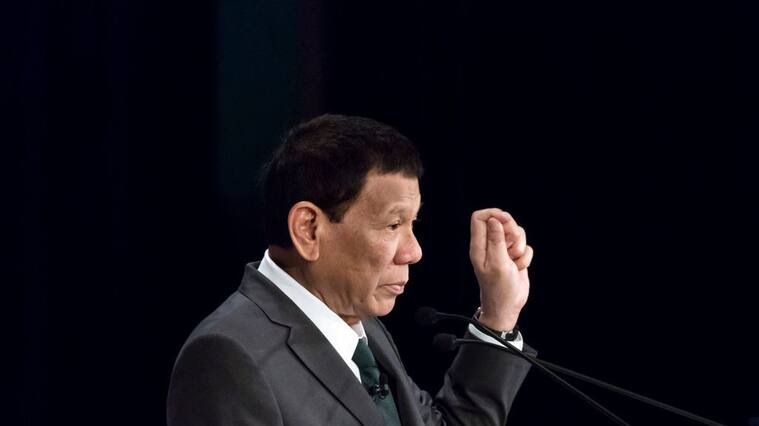 El mandatario filipino Rodrigo Duterte