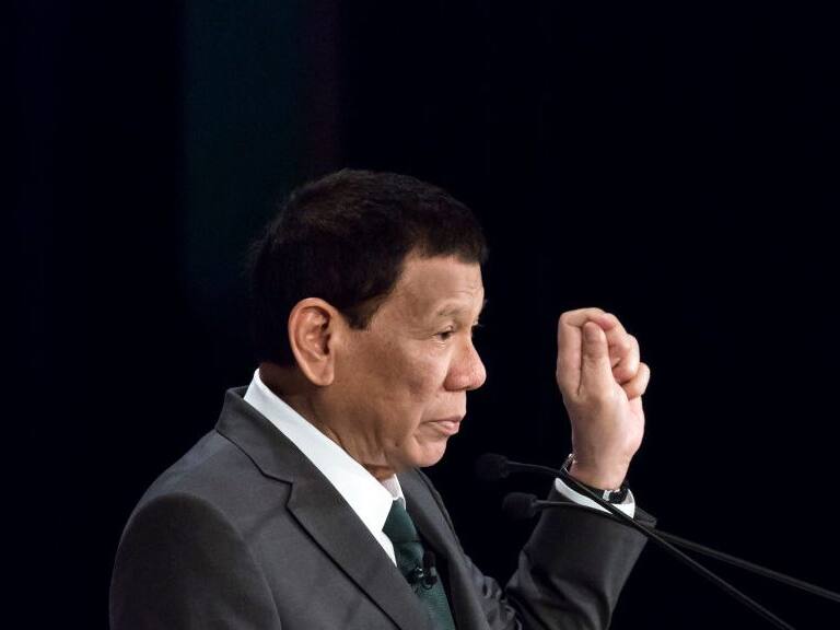 El mandatario filipino Rodrigo Duterte