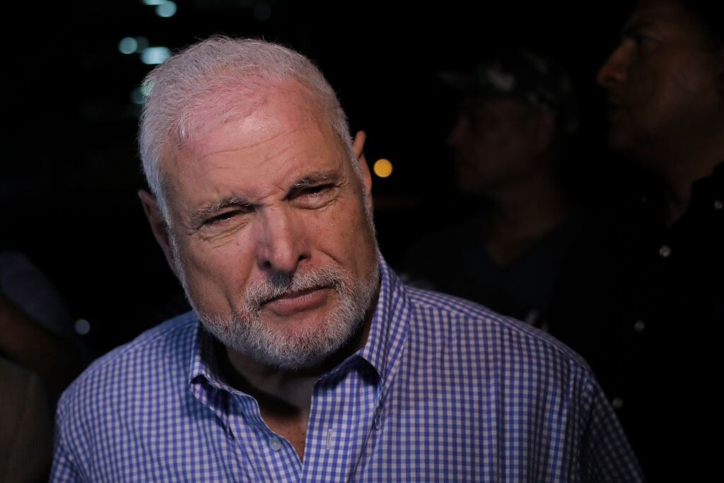 El expresidente de Panamá Ricardo Martinelli durante una actividad social