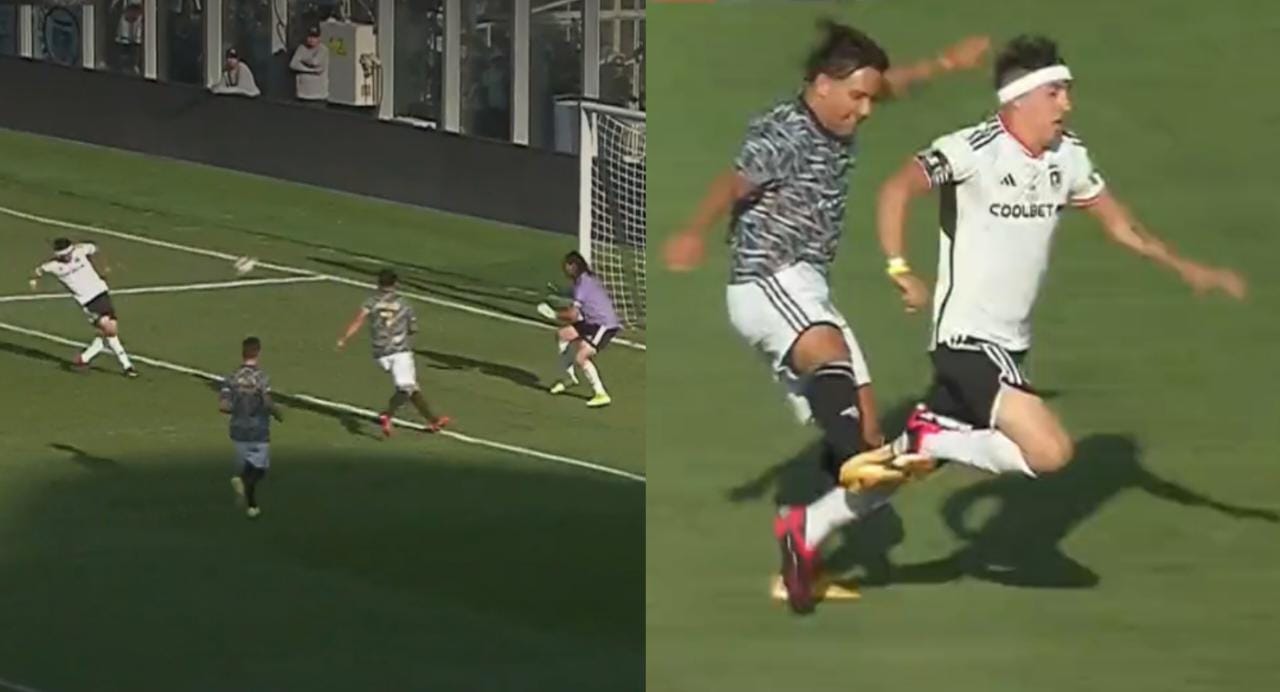 Se perdió un gol ultra solo y recibió un patadón: Pailita figuró en el partido de despedida de Esteban Paredes