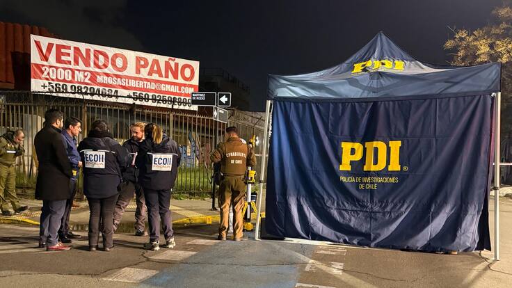 Crimen en el centro de Santiago: hombre muere baleado y otro resulta herido en ataque en Barrio Yungay