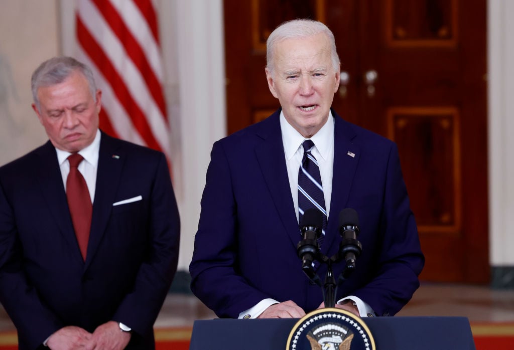 El presidente de Estados Unidos, Joe Biden, acompañado del rey de Jordania Abdalá II, llamó a que se resguarde a los civiles en los ataques de Israel en Gaza.