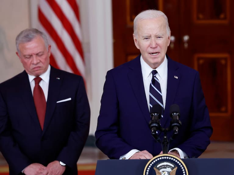 El presidente de Estados Unidos, Joe Biden, acompañado del rey de Jordania Abdalá II, llamó a que se resguarde a los civiles en los ataques de Israel en Gaza.