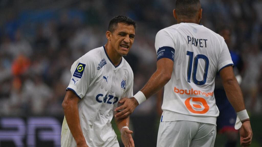 ¿Será titular Alexis Sánchez? Las dudas en Olympique Marsella para visitar al Auxerre