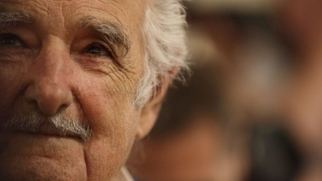 BUENOS AIRES, ARGENTINA - DECEMBER 10: Former President of Uruguay José Mujica looks on during the reception of foreign leaders at Salon Blanco of Casa Rosada Government Palace on December 10, 2019 in Buenos Aires, Argentina. (Photo by Tomas Cuesta/Getty Images)