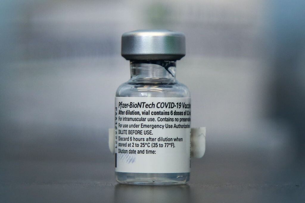 Una dosis de la vacuna de Pfizer y BioNTech contra el Covid-19