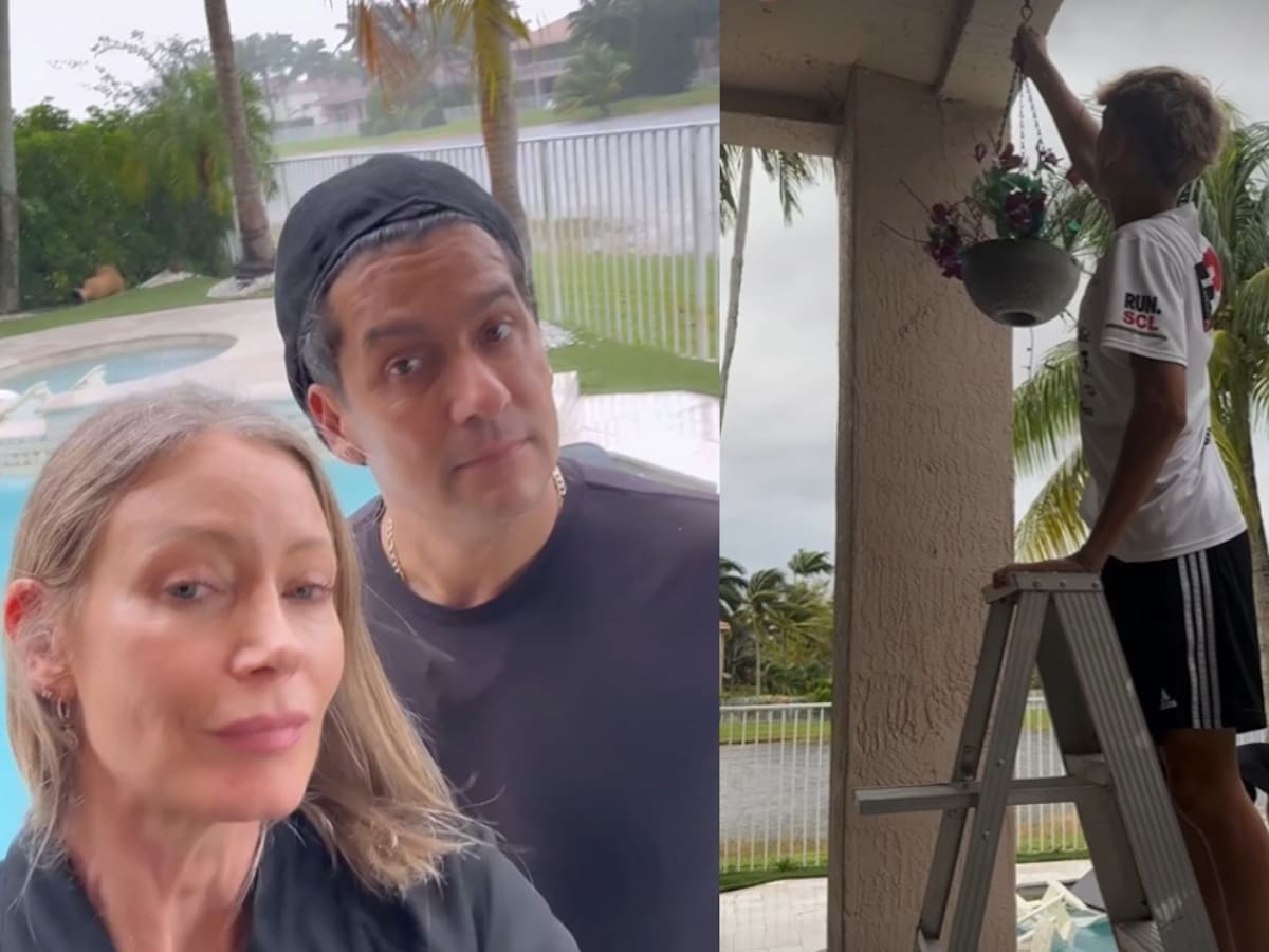 “Uno se prepara, pero al final queda a merced de lo que venga”: Rafa Araneda y Marcela Vacarezza relatan cómo enfrentaron el huracán Milton en Florida