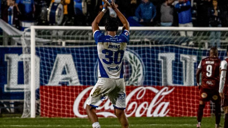 Diego Arias, goleador de la Primera B