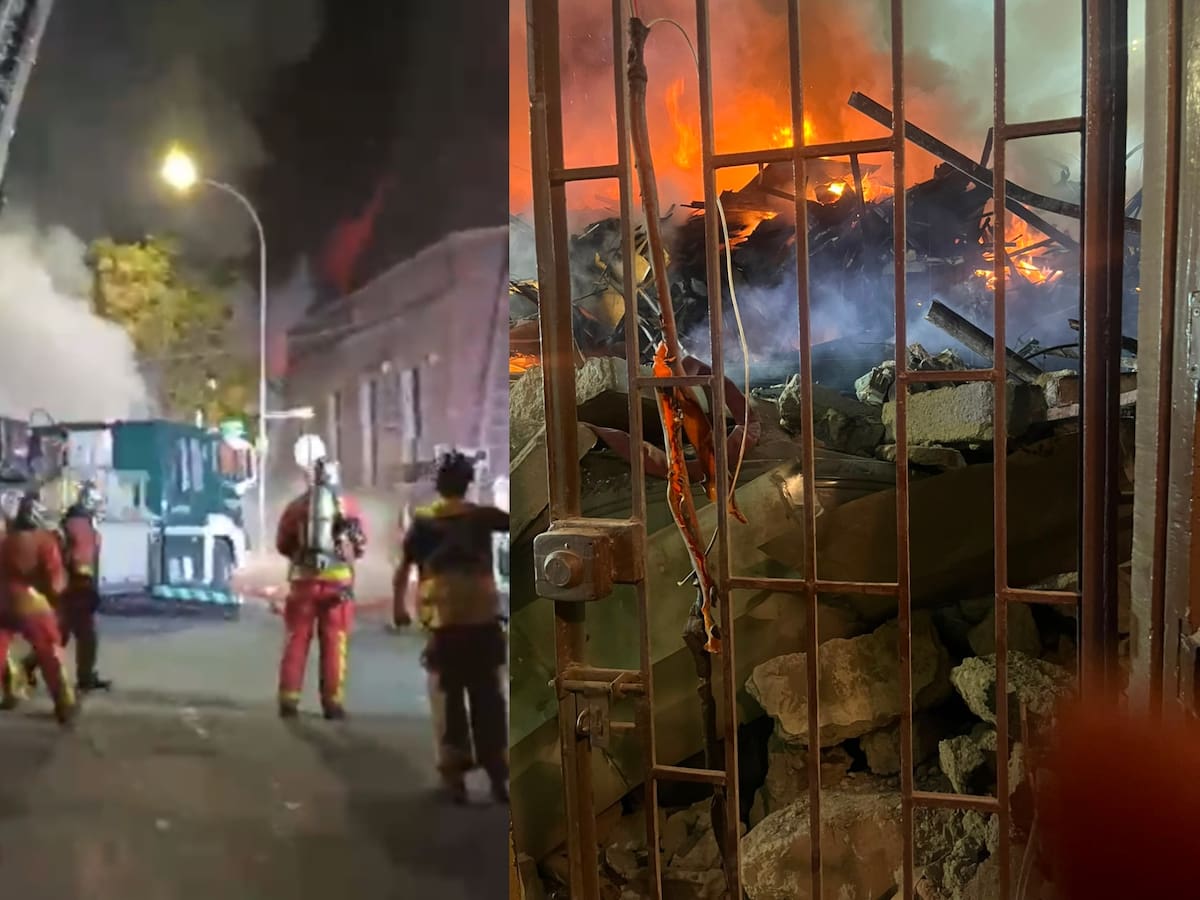 Vecinos atrapados y dos heridos por quemaduras: qué se sabe del incendio que terminó con una casa derrumbada en Santiago