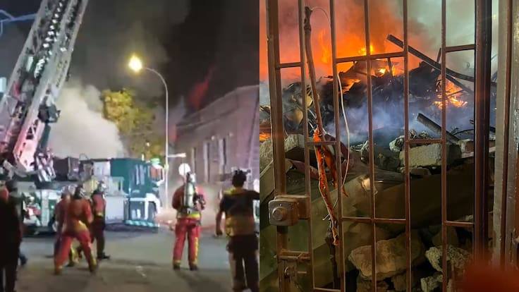 Vecinos atrapados y dos heridos por quemaduras: qué se sabe del incendio que terminó con una casa derrumbada en Santiago